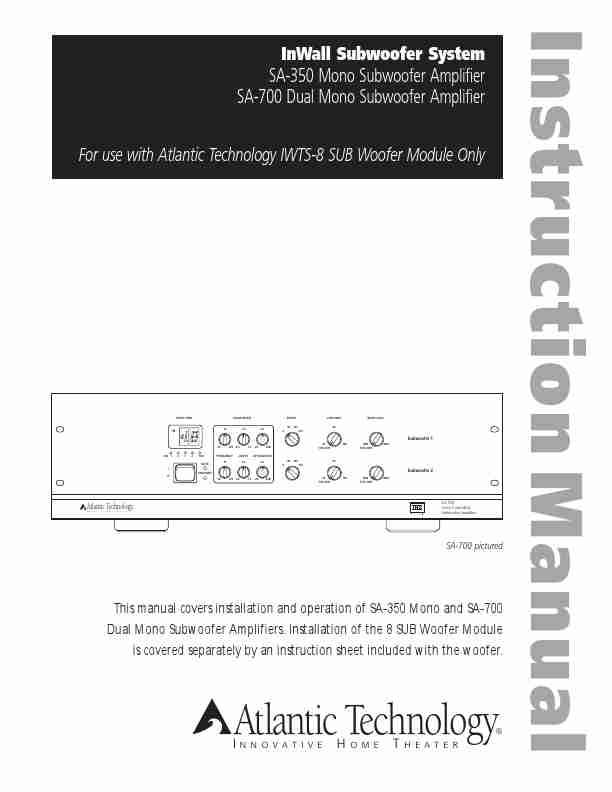 Atlantic Technology Speaker SA-350, SA-700-page_pdf